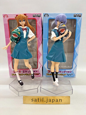 [USED] SEGA Godzilla vs Evangelion Premium Figure Rei Ayanami & Asuka Bundle-image