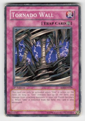 Structure Deck: Fury from the Deep #SD4-EN029 Tornado Wall 1st Edition-image