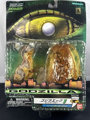 1998 BANDAI TRENDMASTERS BABY GODZILLA Claw Hatchling Baby Godzilla Toy NEW!-image