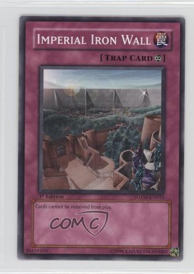 2008 Yu-Gi-Oh! Zombie World Structure Deck 1st Edition Imperial Iron Wall 0ah-image
