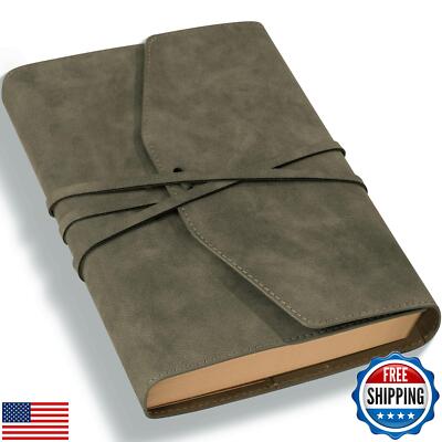 MINICAGIE Vintage Journal for Women Men Leather Bound Journaling Notebook Dia-image