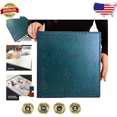 Stylish Vintage-Inspired 80-Page DIY Photo Album - Ideal Gift for Loved Ones-image