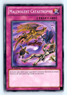 Yu-Gi-Uh Malevolent Catastrophe #SDMA-EN035 Structure Deck: Marik tcg LP-image
