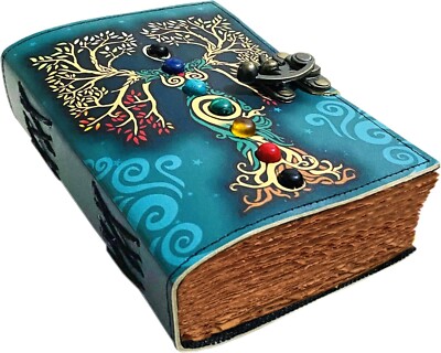 Book of Shadows Leather Journal Spell Books Grimoire Vintage-image
