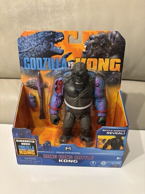 Playmates Kong Hong Kong Battle| Godzilla Vs Kong 2021 Action Figure -image