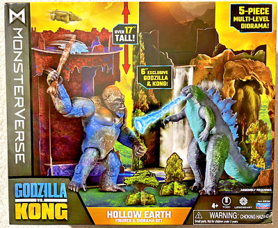 GODZILLA vs KONG HOLLOW EARTH FIGURES & DIORAMA SET MONSTERVERSE  **NEW**-image