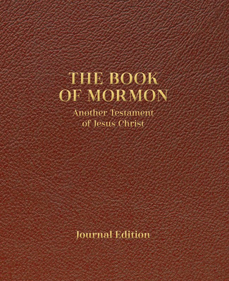 Book of Mormon Journal Edition, Faux Leather, Chestnut Brown, Lined-image
