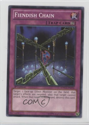 2012 Yu-Gi-Oh! Samurai Warlords Structure Deck 1st Edition Fiendish Chain 0ie5-image