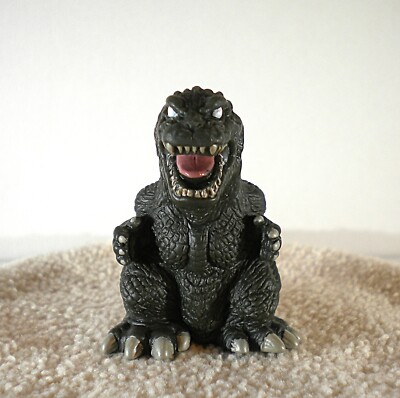 BANDAI 2002 GODZILLA MINI SOFUBI THEATER EXCLUSIVE GMK GODZILLA 2001 SD FIG NEW-image