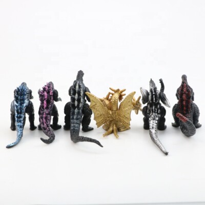 Godzilla Figures Set of 6 about 2 1/2 inches tall US Seller! Free Ship! -image