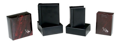Professional 2x3 and 3x3 Black photo album each holds 24 prints -image