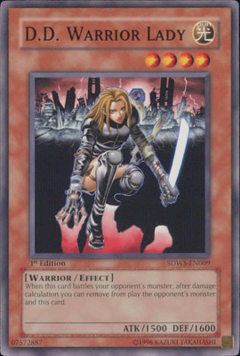 Yugioh D.D. Warrior Lady #SDWS-EN009 Warriors' Strike 1st Edition-image