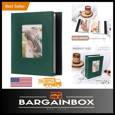 Lightweight and Durable Faux Leather Photo Album - 100 Pockets for All Occasions-image