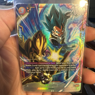 ✨Vegeta SR	FB02-133	Secret Rare Alternate Art Dragon Ball Fusion World Card Eng-image