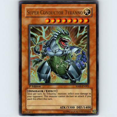 Yugioh Super Conductor Tyranno SD09-EN001 1st Edition Ultra Rare Holo - NM-image