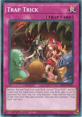 Trap Trick NM (#2) SR10 1st Structure Deck: Mechanized Madness Yugioh-image