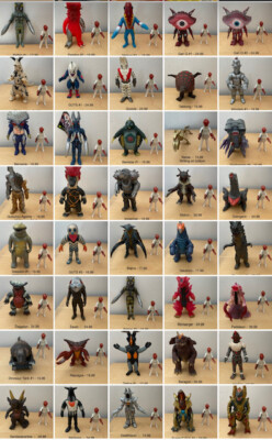 Ultraman Kaiju Standard Size Vinyl Figures Bandai Vintage Godzilla Gamera-image