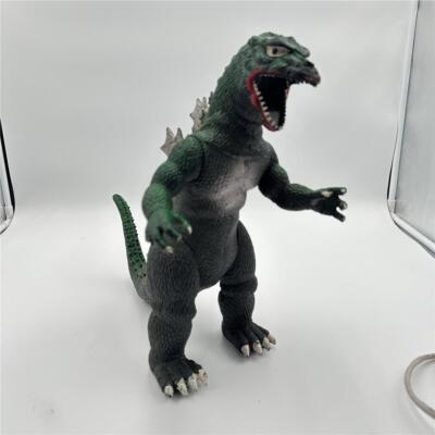 VTG 1985 Imperial Toy Godzilla 13” Articulated Toho Green Big-image