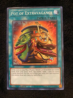 Pot of Extravagance NM SDAZ 1st Structure Deck: Albaz Strike Yugioh-image