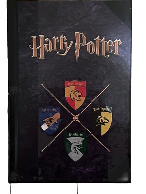 Harry Potter College Ruled Hardcover Writing Journal Scholastic Hogwarts Crests-image