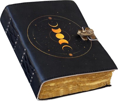 Leather Journal Spell Books Journals for Men & Women Handmade Bound Notebook-image