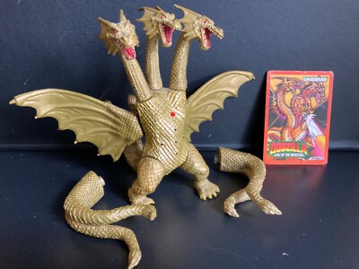 Trendmasters GHIDORAH Godzilla King of Monsters 6” Figure/Card 1994 +EXTRA PARTS-image