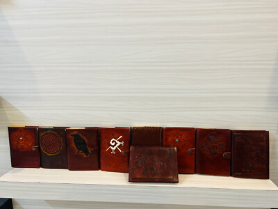 Vintage Journal - 100 Paper - 7 X 5 inches Leather Bound Journal Pack Of 10-image