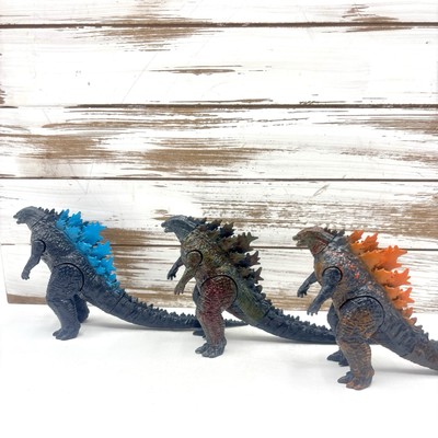 Lot Of 3 Godzilla 6” Action Figure TOHO Playmates-image