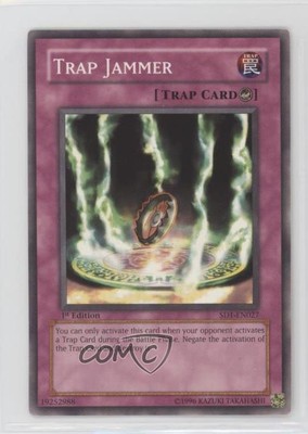 2005 Yu-Gi-Oh! Dragon's Roar Structure Deck 1st Edition Trap Jammer 0k8a-image