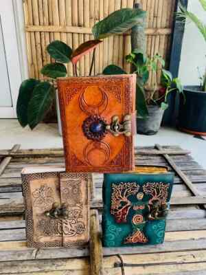 Goat Handmade Leather Journal with New Pack Of 3 journal-image