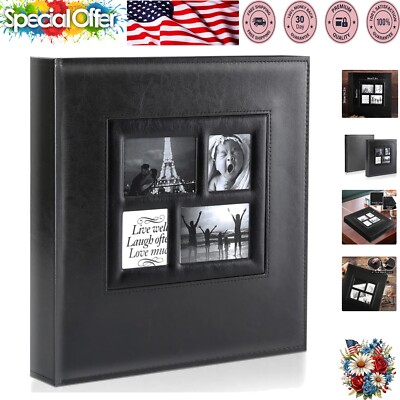 Large Capacity 500 Pocket Photo Album for Weddings - Horizontal & Vertical-image