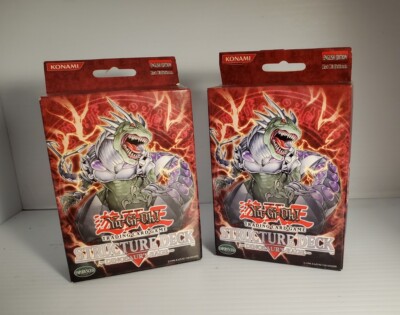 2 Yu-gi-oh Dinosaur's Rage Structure Decks  1st Edition Factory Sealed Box. 1996-image