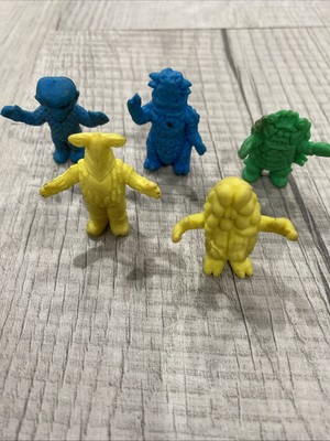 VINTAGE ULTRAMAN KAIJU MONSTER LOT OF 5 RUBBER FIGURES JAPAN-image