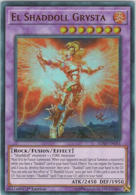 El Shaddoll Grysta NM (#2) SDSH 1st Structure Deck: Shaddoll Showdown Yugioh-image