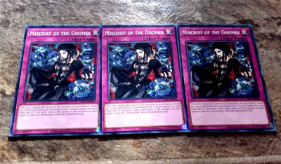 3x Mischief of the Gnomes Common Mint Yugioh-image