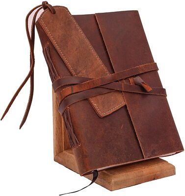 Leather Bound Notebook for Men & Women Travel Life journals for Writing -image