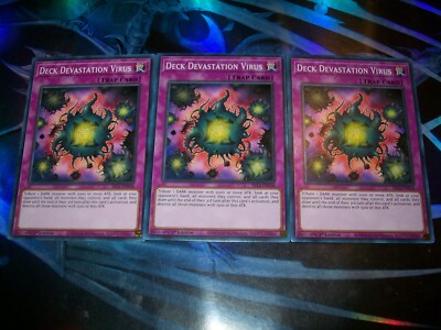 3x Deck Devastation Virus 1st Edition Common SR13-EN038 Yu-Gi-Oh!-image