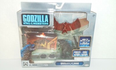 GODZILLA KING OF THE MONSTERS GODZILLA vs RODAN Battle Pack Figures Jakks 2019-image
