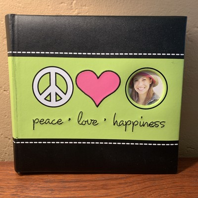 “PEACE•LOVE•HAPPINESS “HIPPIE” NEWVIEW  PHOTO ALBUM- HOLDS 160 4”x6”- NEW-image