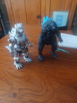 King Of The Monsters Blue Godzilla  7” Figure And Mechagodzilla-image