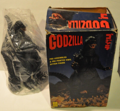 RARE Godzilla 13.5In Vinyl Collectors Figure By Horizon 1993 Never Assembled NIB-image