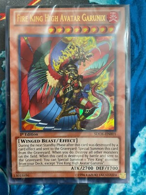 Yugioh Onslaught Of The Fire King 1st Edition Structure Deck New, sealed no box-image