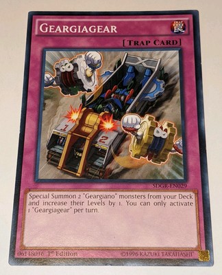 Geargiagear - SDGR-EN029 - Common - 1st Edition NM YuGiOh!  Structure Deck: Gear-image