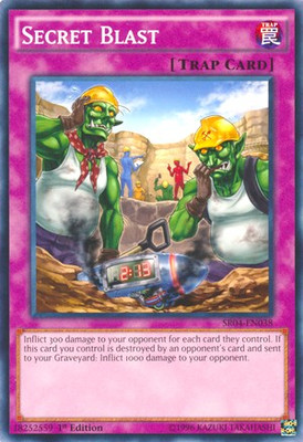 Structure Deck: Dinosmasher's Fury #SR04-EN038 Secret Blast-image