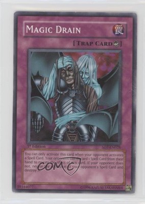 2006 Yu-Gi-Oh! Invincible Fortress Structure Deck 1st Edition Magic Drain 0q1p-image