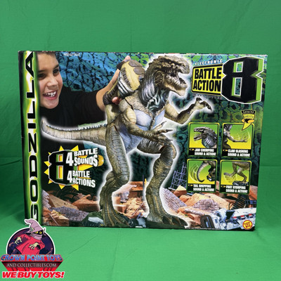 1998 Toy Biz GODZILLA Electronic Battle Action 8 Heavy Hitter 73010 - NEW SEALED-image