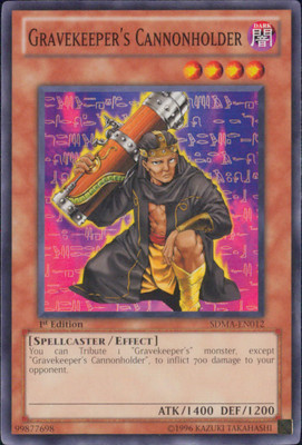 Yugioh Gravekeeper's Cannonholder #SDMA-EN012 Structure Deck: Marik 1st Edition-image