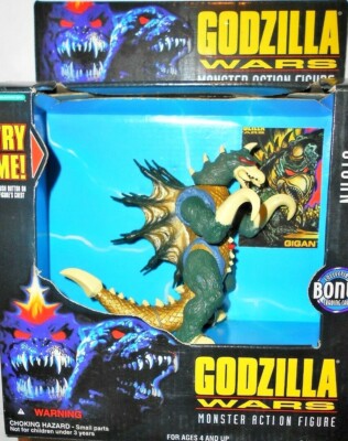 GODZILLA WARS Trendmasters 1995 GIGAN 5 inch Electronic vintage monsters mib moc-image