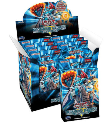 Yugioh - Display = 8 Structure Decks - Mechanized Madness - German 1st Edition-image
