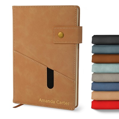 Personalized Notebook - A5 Lined Leather Bound Journal for Writing Women Men ...-image